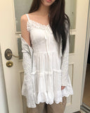 Jurn Lace Layered Sleeveless One Piece