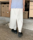 Quri slit cotton long skirt