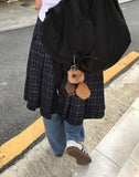 TARTAN CHECK PLEATS SK
