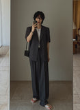 Made linen half blazer