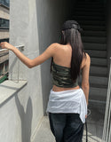 DT Military Pocket Crop Top (with cup)