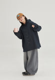 [BAONHAUS] Hebon Denim Banding Balloon Wide Pants - Gray Denim ver.