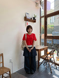 [BAONHAUS] Mecca Summer Denim Layered Skirt Pants