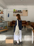 Tsuke Vintage String Check Long Sleeve Hood