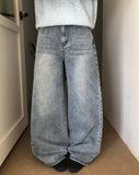 Jaron Washed Wide Denim Pants