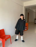 Leha Washing Half Denim Pants