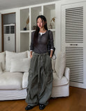 Noi See-Through RIb Slim Long Sleeve