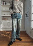 Nudie Washing Flare Denim Pants