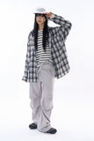 Volt string loose parachute pants