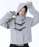 Duffle hoodie short coat