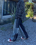 Beito mix track cargo pants