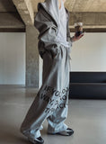 Wanted Lettering Banding Pants