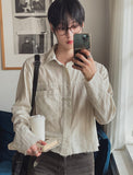 Tote Pigment St Cutting Crop Shirt