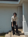 Ladlo cropped linen pocket blazer
