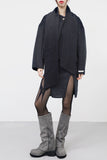 Momen muffler handmade short coat