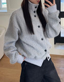 Liendi high-neck cardigan