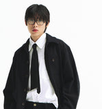 WOOD BUTTON FRENCH JACKET