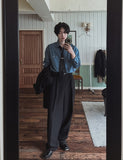 Leberry wide two tuck slacks