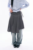 Noma pleats wrap skirt