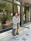 Mikel Track Linen Hood Zip-Up Cardigan