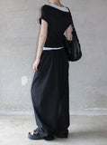 Yuko Drape Layered Tee