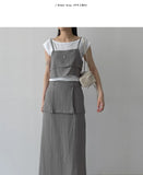 [Setup Available] Dove Strap Long Skirt