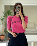 Vienna Lettering Puff Short Sleeve T-Shirt