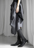 Belted Three-Way Long Skirt
