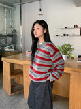 Sosel Wool Stripe Collar Knit