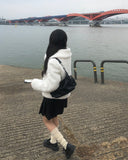 [Belt SET] Tizen Wool Pleated Skirt