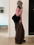 Shabu Eyelet Slit Ribbon Strap Long Sleeve Knit