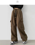 Corduroy Balloon Fit Wide Banding Training Pants