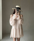 Keron Chiffon Off Shoulder Mini One Piece
