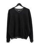 (unisex) Duvel Color Matching Layered V-Neck Knit