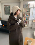 Noriko Hood Quilting Long Coat