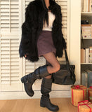 Fib Premium Mix Fur Coat