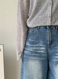 Belkyo Washing Denim Bermuda Pants
