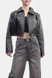Tenet Crop Leather Jacket