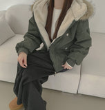 Unique Vintage Fur Full Lining Padding Jacket