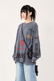 Racing pigment dyeing over long sleeve