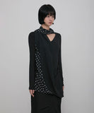 Layered Dot Scarf Long Sleeve