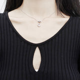Rake Heart Ring Necklace