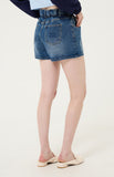 Flower Half Denim Pants