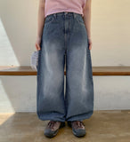 Shuimi balloon wide denim pants