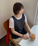 Bikan Dot Frill Sleeveless Blouse