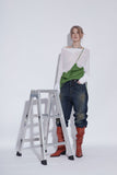 knee high wrinkle boots