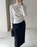 Shumaz Wave Jacquard H-Line Skirt