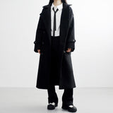 Vosto wool trench coat