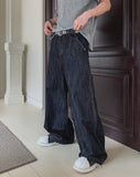 Suji Pin Semi-Flare Denim Pants