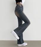4-Season Washing Span Bootcut Denim Pants